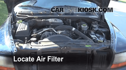 Air Filter How-To: 1998-2003 Dodge Durango - 1999 Dodge Durango SLT 5.9L V8